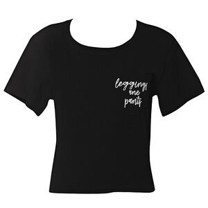 POP Fit Leggings Are Pants Black Crop Top Pocket Tee Workout Athleisure Shirt